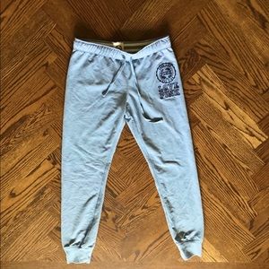 PINK blue cuffed joggers